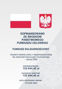 Dofinansowanie-Asystent osoby z niepełnosprawnością dla Jednostek Samorządu Terytorialnego-edycja 2026