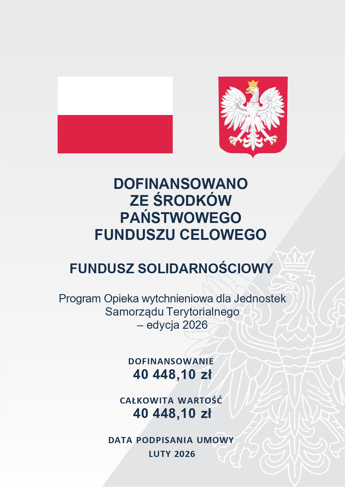 Dofinansowanie Programu Opieka wytchnieniowa dla Jednostek Samorządu Terytorialnego – edycja 2026